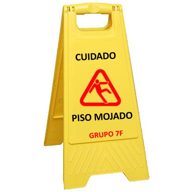 Señal de advertencia: Piso Mojado
