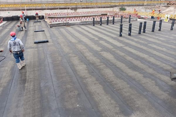Impermeabilización de techos con manta asfáltica